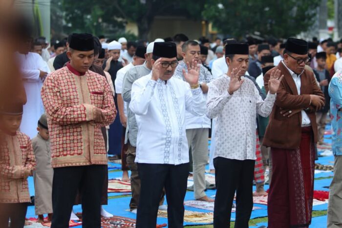 Pemerintah Kabupaten Lampung Utara Gelar Sholat Ied Berjamaah Dan Halal Bihalal.