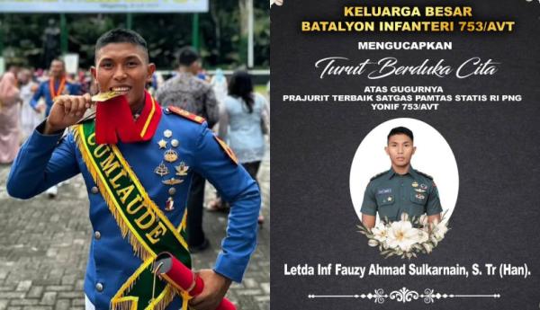 Letda Fauzi, Lulusan Akmil 2023 Asal Pangkep Gugur dalam Kontak Tembak dengan OPM !! 