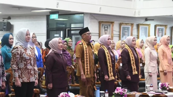 DPRD Lampung dan IKAD Hadiri Pelantikan BKOW Provinsi Lampung 2025–2030
