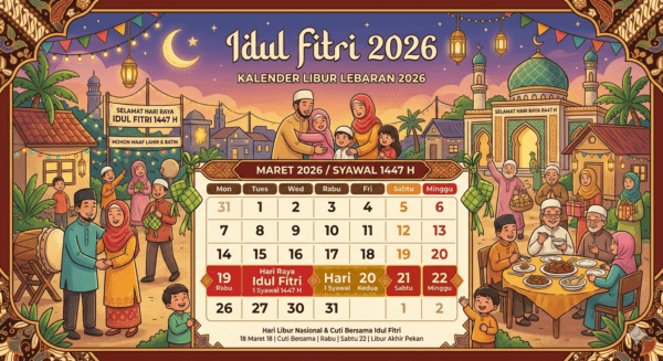 Pemerintah Tetapkan Libur Lebaran 2026, Cuti Bersama, dan Jadwal WFA